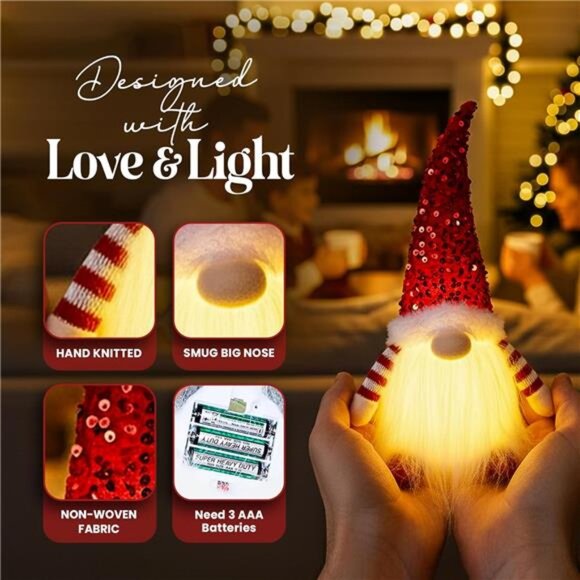 2PCS Christmas Gnomes Decorations and Christmas Decorations Indoor Lighted - - Picture 6 of 7